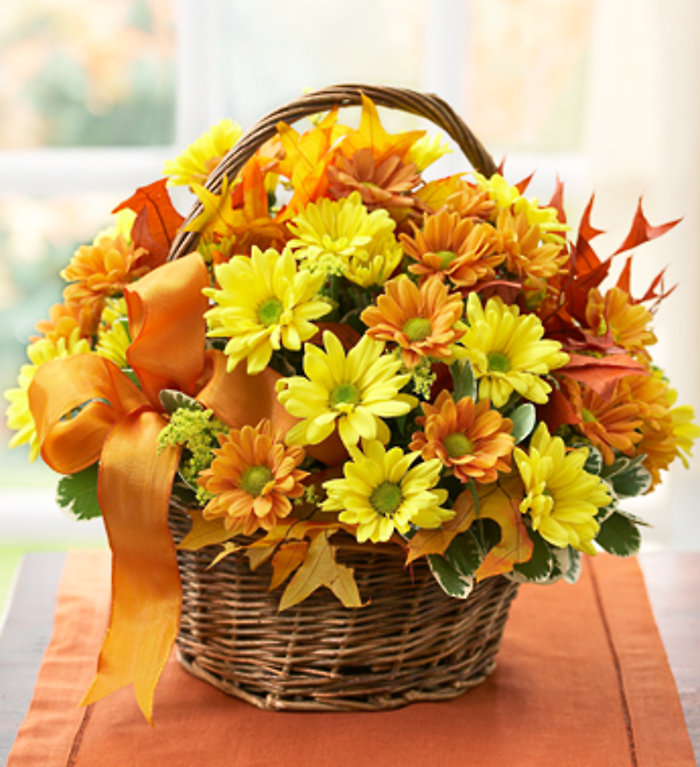 Fall Daisy Basket