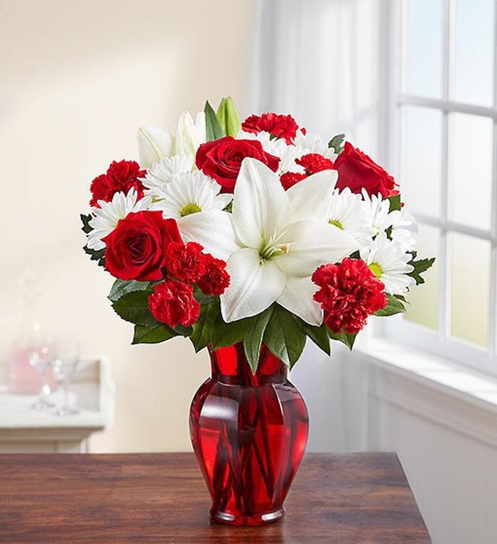 Red and White Delight Bouquet