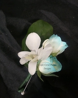 Spray Rose & Orchid Boutonniere