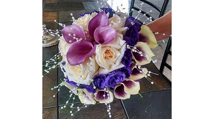 Calla and Rose Bridal Bouquet