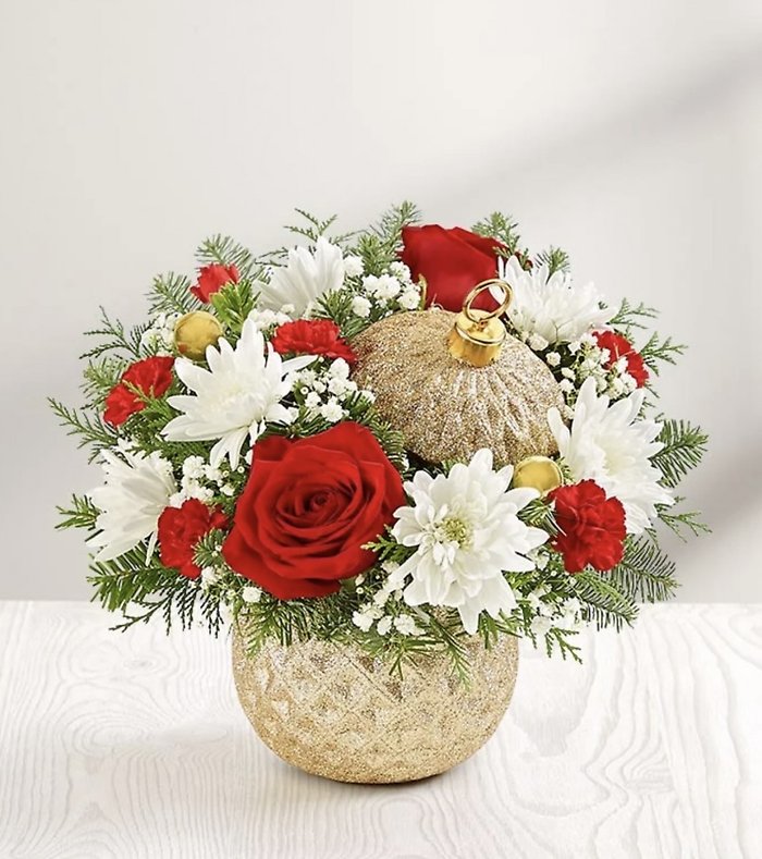 Sparkling Holiday Ornament Bouquet