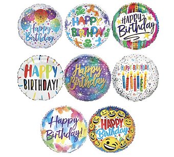 9\" Happy Birthday Stick Balloon