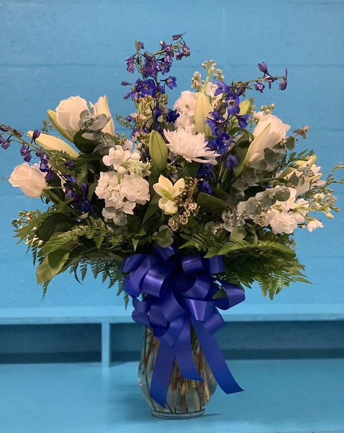 Beyond Blue Mixed Vase Arrangement