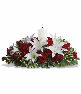 Luminous Lilies Centerpiece