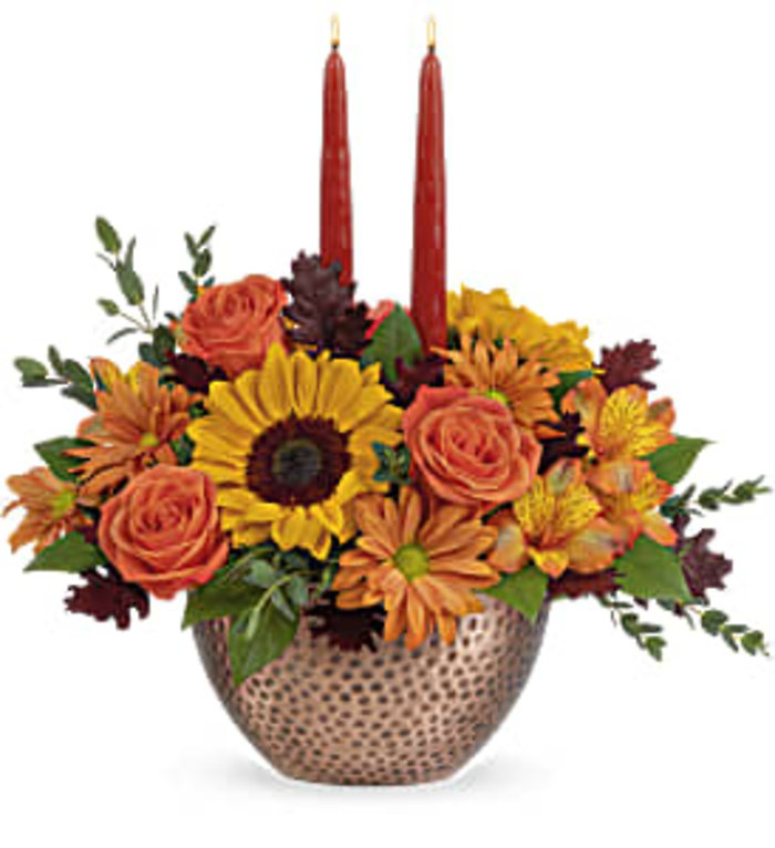 Autumn Copper Centerpiece