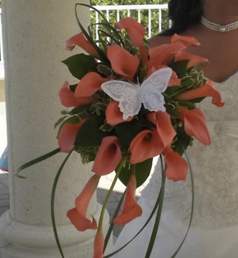 Peach Calla Lily Bouquet