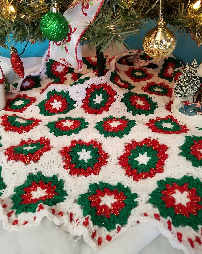 Medium Hand Crocheted Made Tree Skirt