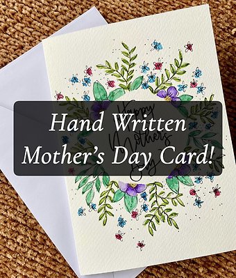 Hand Written Mother\'s Day Card