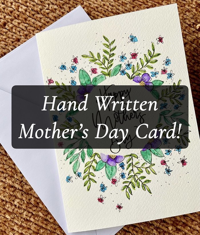 Hand Written Mother\'s Day Card