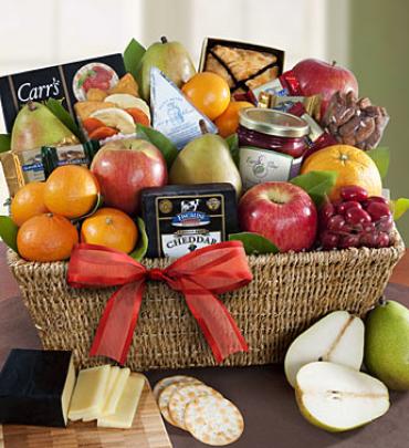 Fruit & Gourmet Sweets Gift Basket