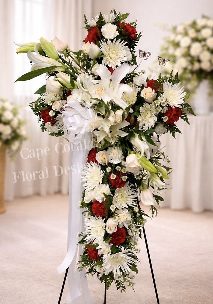 Forever in Our Hearts Standing Cross