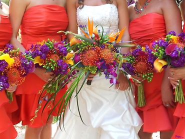 Tropical Bridal Party Bouquet\'s