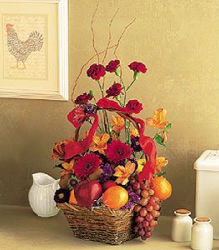 Fruits and Flowers Basket