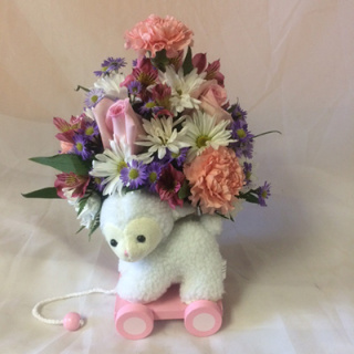Baby Girl Lamb Bouquet