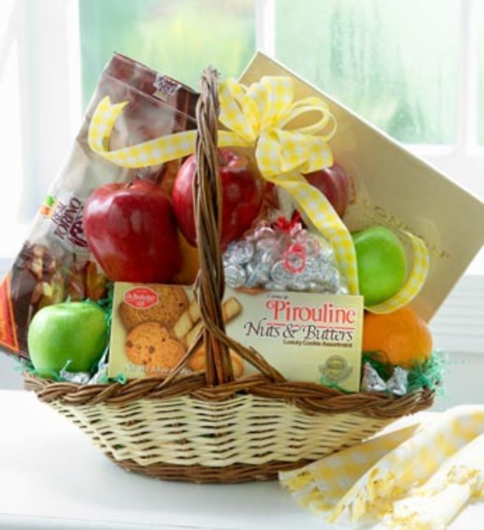Fruit, Candy and Cookie Basket