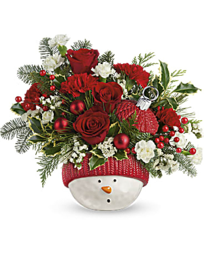 Snowman Ornament Bouquet