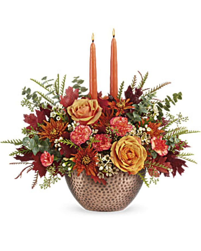 Gleaming Copper Centerpiece