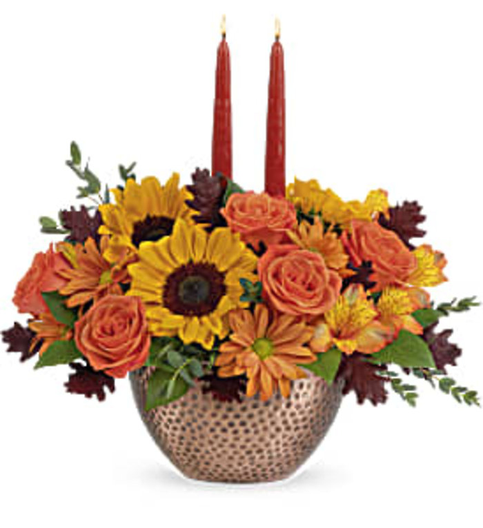 Autumn Copper Centerpiece