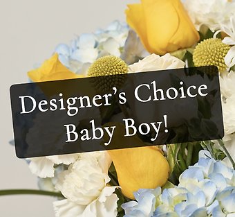 Designer\'s Choice Baby Boy Bouquet