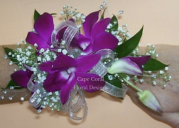 Purple Orchid Corsage