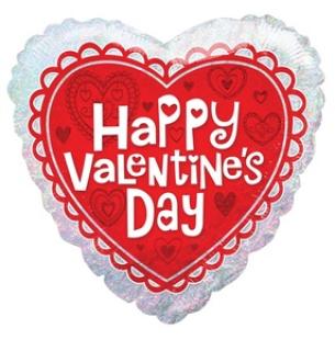 Happy Valentines Day Mylar Balloon