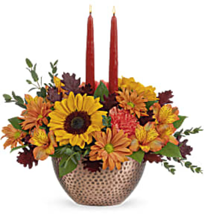 Autumn Copper Centerpiece