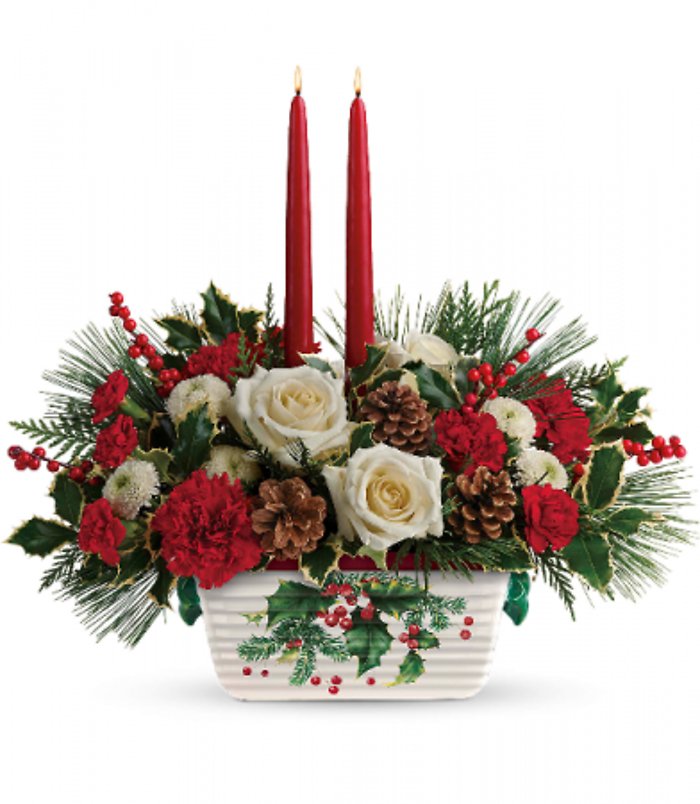 Halls of Holly Centerpiece
