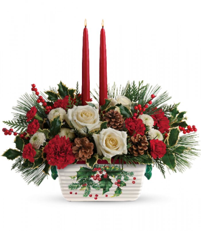 Halls of Holly Centerpiece