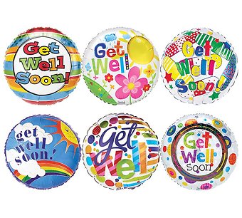 4\" Get Well Balloon Pick