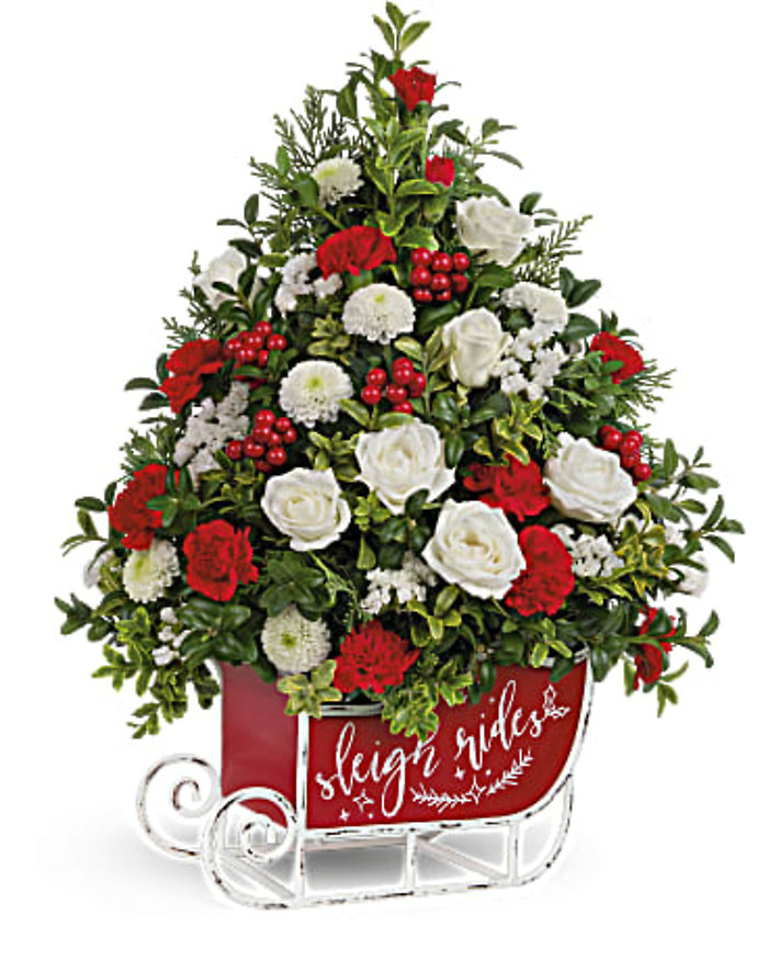 Festive Sleigh Tree Bouquet