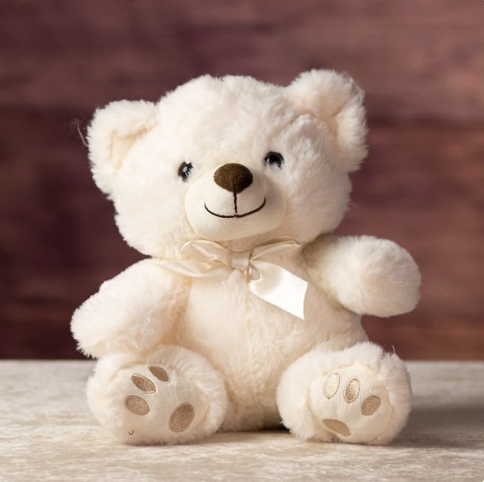 Buttons - 10\" Cream Teddy Bear