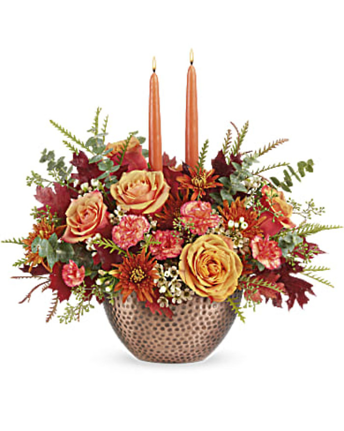 Gleaming Copper Centerpiece