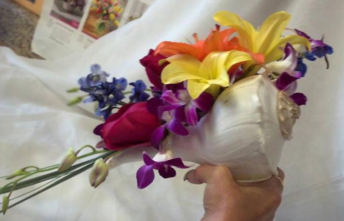 Tropical Shell Bridal Bouquet