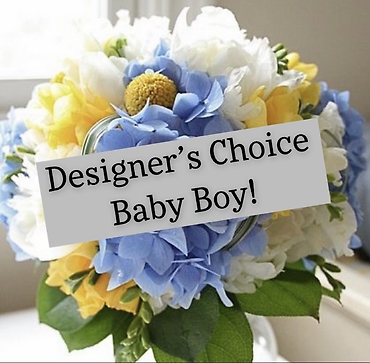 Designer\'s Choice Baby Boy Bouquet